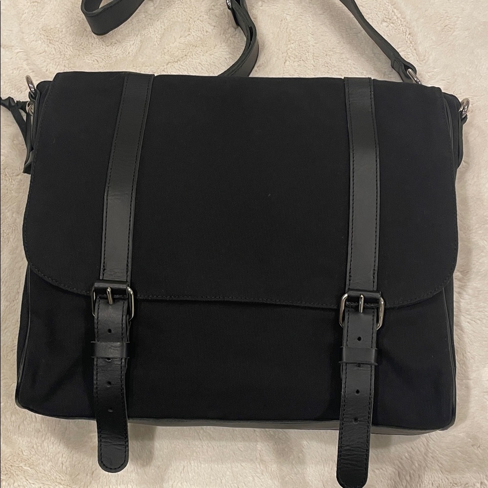 Roots Canvas and Leather Laptop Bag